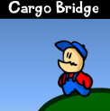 Cargo Bridge - Build a bridge so workers can collect items on the other side of valley.